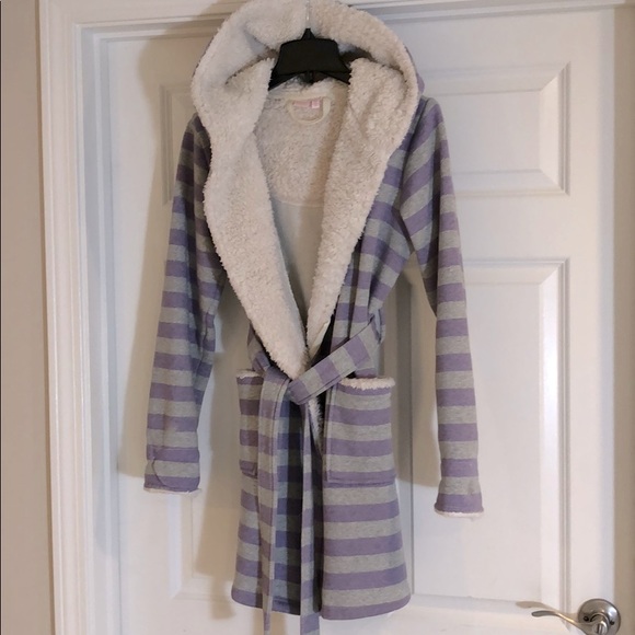 Make + Model Other - Make + Model striped hooded cozy robe small